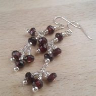 Cherry Chain Garnet Earrings | Shimmerlings®