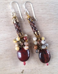 Arcadia Obsidian and Jasper Earrings | Shimmerlings®
