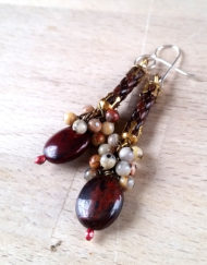 Arcadia Obsidian and Jasper Earrings | Shimmerlings®