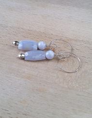 Blue Skies Blue Lace Agate Earrings | Shimmerlings®