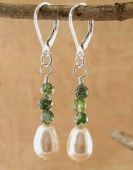 Forest Walk Moss Agate Earrings | Shimmerlings®