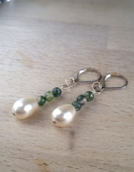 Forest Walk Moss Agate Earrings | Shimmerlings®